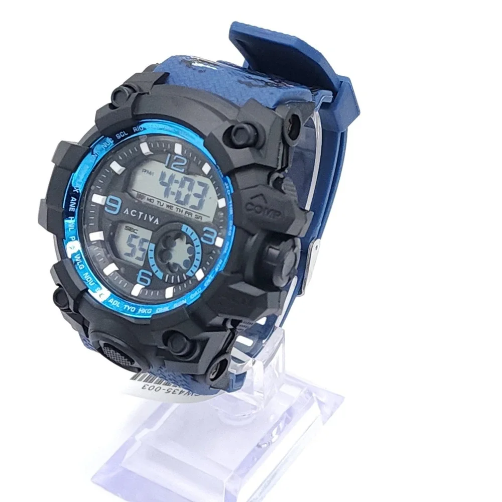 Activa Invicta Blue Camo Digital Sport Watch 54mm Men - Picture 12 of 17